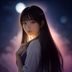 夜勤病栋文化传播研究员晓寒的头像，戴围巾的女性站在书架前微笑，书架上摆满恐怖文化相关书籍